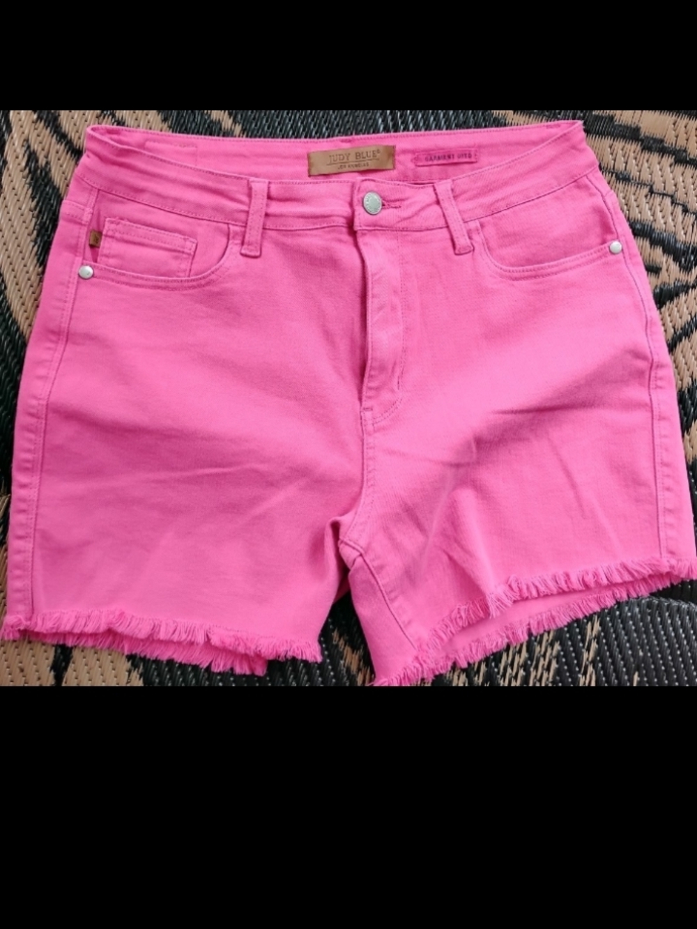 Judy Blue Vibrant Pink Short Jeans